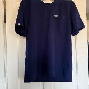 Figs Navy scrub top
